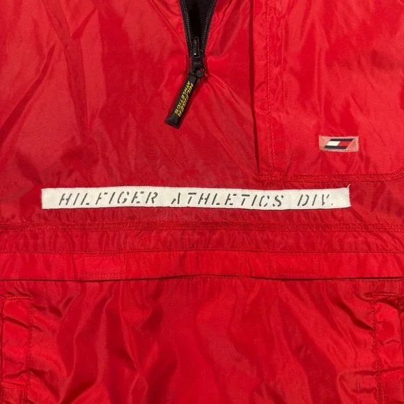 Vintage Y2K‎ Tommy Hilfiger Athletics Reversible Vest Mens XL Red Black 2000 - Picture 7 of 10